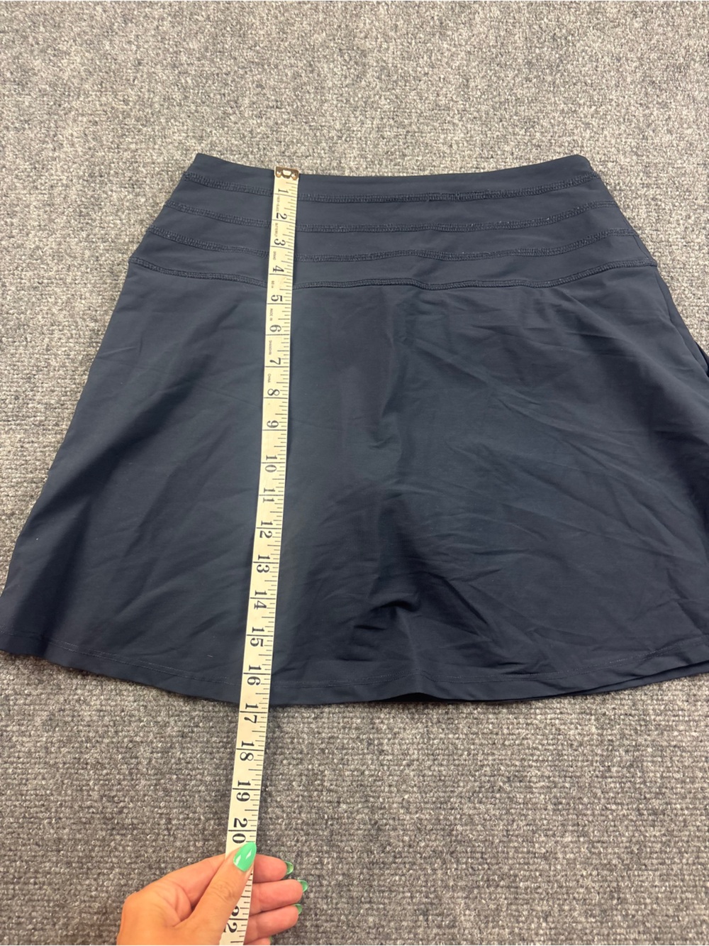 RUBY RIBBON Women’s Navy Blue Skirt w/built in Biker shorts Size: Small - Picture 6 of 8